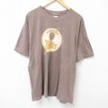 ヒューストン 半袖Tシャツ ブラウン XL | 古着