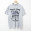 THIS GUY 半袖Tシャツ 霜降り グレー XL | 古着