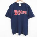 BISONS 半袖Tシャツ ネイビー XL | 古着