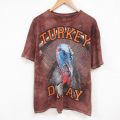 半袖Tシャツ クジャク ブラウンタイダイ XL | 古着