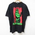XL★古着 半袖 Tシャツ メンズ ロック バンド フォーリングインリヴァース 大きいサイズ コットン クルーネック 黒 ブラック 25jul09 中古