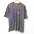 XL★古着 ジャンクフード JUNK FOOD 半袖 Tシャツ メンズ スターウォーズ STAR WARS ヨーダ 大きいサイズ コットン クルーネック 濃グレー 25jul12 中古