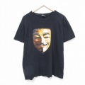 XL★古着 半袖 Tシャツ メンズ 映画 フォーヴェンデック コットン クルーネック 黒 ブラック 【spe】 25jul15 中古