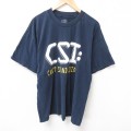 CSI 半袖Tシャツ ネイビー XL | 古着