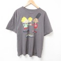 ニコロデオン 半袖Tシャツ ヘイアーノルド グレー XL | 古着
