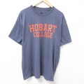 MVスポーツ 半袖Tシャツ カレッジ ネイビー XL | 古着