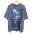 半袖Tシャツ オオカミ男 グレータイダイ XL | 古着