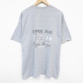 XL★古着 半袖 Tシャツ メンズ HAMMOND 大きいサイズ クルーネック グレー 霜降り 25jul22 中古