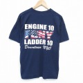 半袖Tシャツ 消防署 ネイビー XL | 古着