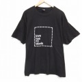 ヘインズ 半袖Tシャツ love ブラック XL | 古着