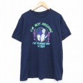 リックアンドモーティ 半袖Tシャツ ネイビー XL | 古着