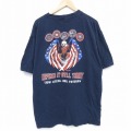 半袖Tシャツ 鳥 ネイビー XL | 古着