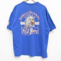 半袖Tシャツ 鳥 ブルー XL | 古着