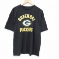 NFL グリーンベイペッカーズ 半袖Tシャツ アメフト ブラック XL | 古着