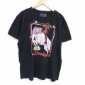 XL★古着 半袖 Tシャツ メンズ マーベル デッドプール 大きいサイズ コットン クルーネック 黒 ブラック 25jul29 中古
