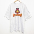 XL★古着 半袖 Tシャツ メンズ ディズニー DISNEY 大きいサイズ クルーネック 薄グレー 霜降り 25jul30 中古
