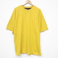 XL★古着 スターター STARTER 半袖 Tシャツ メンズ ワンポイントロゴ 大きいサイズ コットン クルーネック 黄 イエロー 25jul31 中古