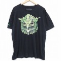 半袖Tシャツ フクロウ ブラック XL | 古着