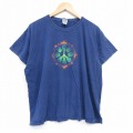 半袖Tシャツ カエル ネイビー XL | 古着