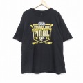 XL★古着 半袖 Tシャツ メンズ NHL ピッツバーグペンギンズ 大きいサイズ コットン クルーネック 黒 ブラック アイスホッケー 25aug21 中古
