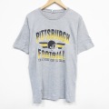 XL★古着 半袖 Tシャツ メンズ NFL ピッツバーグスティーラーズ クルーネック グレー 霜降り アメフト スーパーボウル 25aug18 中古
