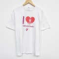 半袖Tシャツ ハート ホワイト XL | 古着