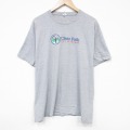 XL★古着 半袖 Tシャツ メンズ Clear 大きいサイズ クルーネック グレー 霜降り 25aug19 中古