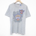 【50%OFF】XL★古着 半袖 Tシャツ メンズ NBA フェニックスサンズ クルーネック グレー 霜降り バスケットボール 25aug19 中古