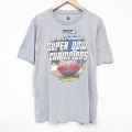 XL★古着 半袖 Tシャツ メンズ NFL シアトルシーホークス 大きいサイズ クルーネック グレー 霜降り アメフト スーパーボウル 25aug19 中古