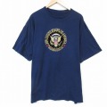 ワシントンDC刺繍 半袖Tシャツ ネイビー XL | 古着