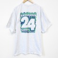 XL★古着 半袖 Tシャツ メンズ 24 キャンプ 大きいサイズ クルーネック 薄グレー 霜降り 25aug20 中古