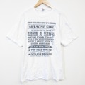 フルーツオブザルーム 半袖Tシャツ メッセージ ホワイト XL | 古着