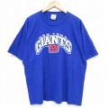 NFL ニューヨークジャイアンツ 半袖Tシャツ アメフト ブルー XL | 古着