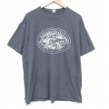 フルーツオブザルーム 半袖Tシャツ 魚 グレー XL | 古着
