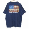 半袖Tシャツ 星条旗 ネイビー XL | 古着