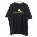 半袖Tシャツ メッセージ ブラック XL | 古着