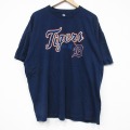 MLB デトロイトタイガース 半袖Tシャツ ネイビー XL | 古着
