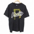 【50%OFF】XL★古着 半袖 Tシャツ メンズ MLB ピッツバーグパイレーツ クルーネック 黒 ブラック メジャーリーグ ベースボール 野球 25aug28 中古