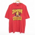 アイスホッケー 半袖Tシャツ レッド XL | 古着