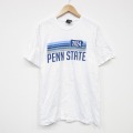 L★古着 ヘインズ Hanes 半袖 Tシャツ メンズ PENN コットン クルーネック 白 ホワイト 25sep01 中古