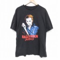 ハロウィン半袖Tシャツ ホラー映画 ブラック XL | 古着