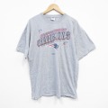 XL★古着 半袖 Tシャツ メンズ NFL ニューイングランドペイトリオッツ クルーネック グレー 霜降り アメフト スーパーボウル 25aug29 中古