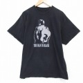 半袖Tシャツ THE MAN IN BLACKプリント ブラック XL | 古着