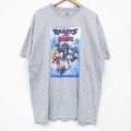 【20%OFF】XL★古着 半袖 Tシャツ メンズ NFL バッファロービルズ 大きいサイズ クルーネック グレー 霜降り アメフト スーパーボウル 25sep03 中古