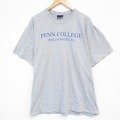 【20%OFF】XL★古着 ＭＶスポーツ 半袖 Tシャツ メンズ PENN 大きいサイズ クルーネック グレー 霜降り 25sep08 中古
