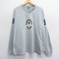 フルーツオブザルーム 00s 長袖Tシャツ ミシガン大学 グレー霜降り XL | 古着