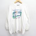 90s 長袖Tシャツ AMERICAN CANCER SOCIETY ホワイト XL | 古着