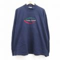 90s 長袖Tシャツ レイクランド カレッジ刺繍 ネイビー XL | 古着