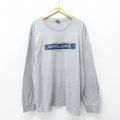 ノーティカ 長袖Tシャツ ビッグロゴ グレー XL | 古着