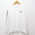 ヘインズ 00s 長袖Tシャツ マクロメディア ホワイト XL | 古着